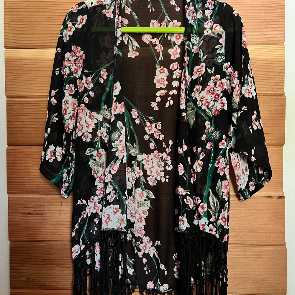 Charolette Russe Sheer cardigan/cover up
